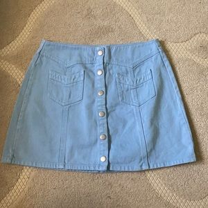 Blue jean skirt